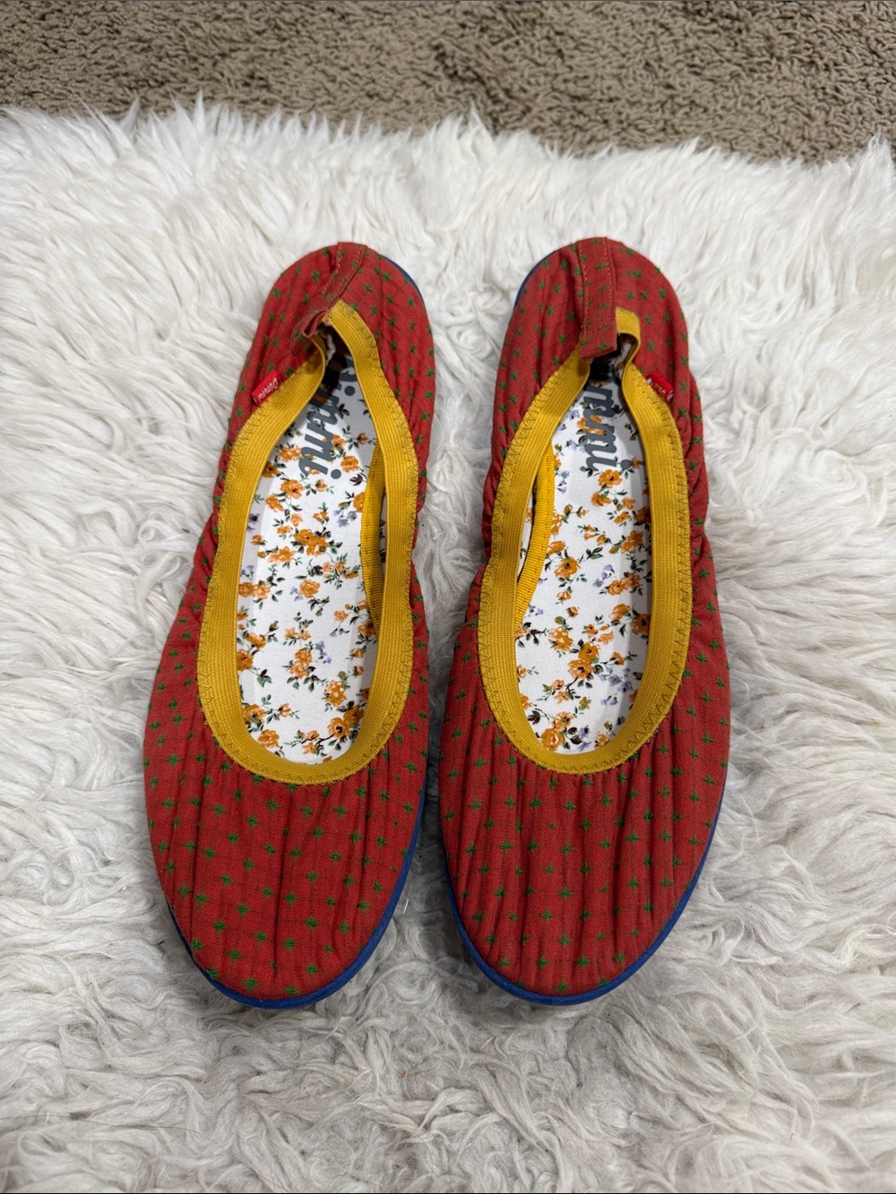 DIMMI Strength Mandarin Orange Ballet
Flats Loafers Comfort Size 9M